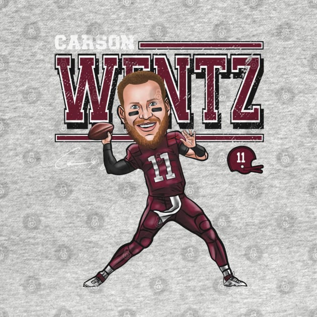 Carson Wentz Washington Cartoon by Buya_Hamkac